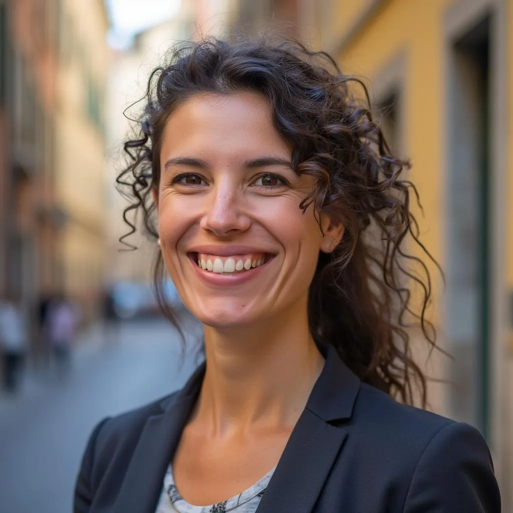 Cliente soddisfatto sorridente